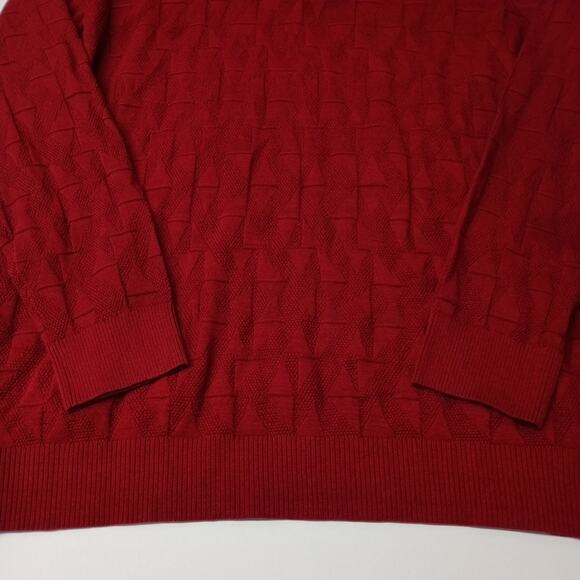 New Shaquille O'Neal 1/4 Zip Flag Red Pullover Sweater Men's Size 3XLT - Picture 2 of 7